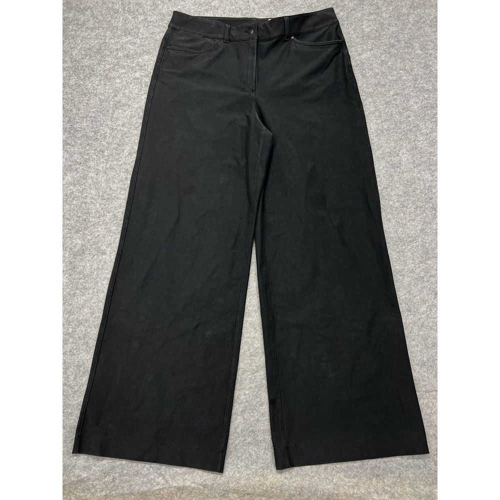 Lululemon City Sleek Five Pocket Wide Leg Pants 34x29* Black Stretch LW5ENJS